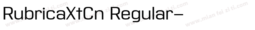 RubricaXtCn Regular字体转换
